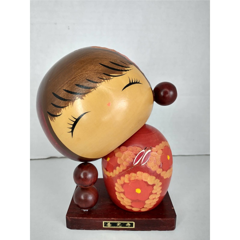 Kokeshi Japanese Wooden Doll Figure Girl doll zenkoji temple